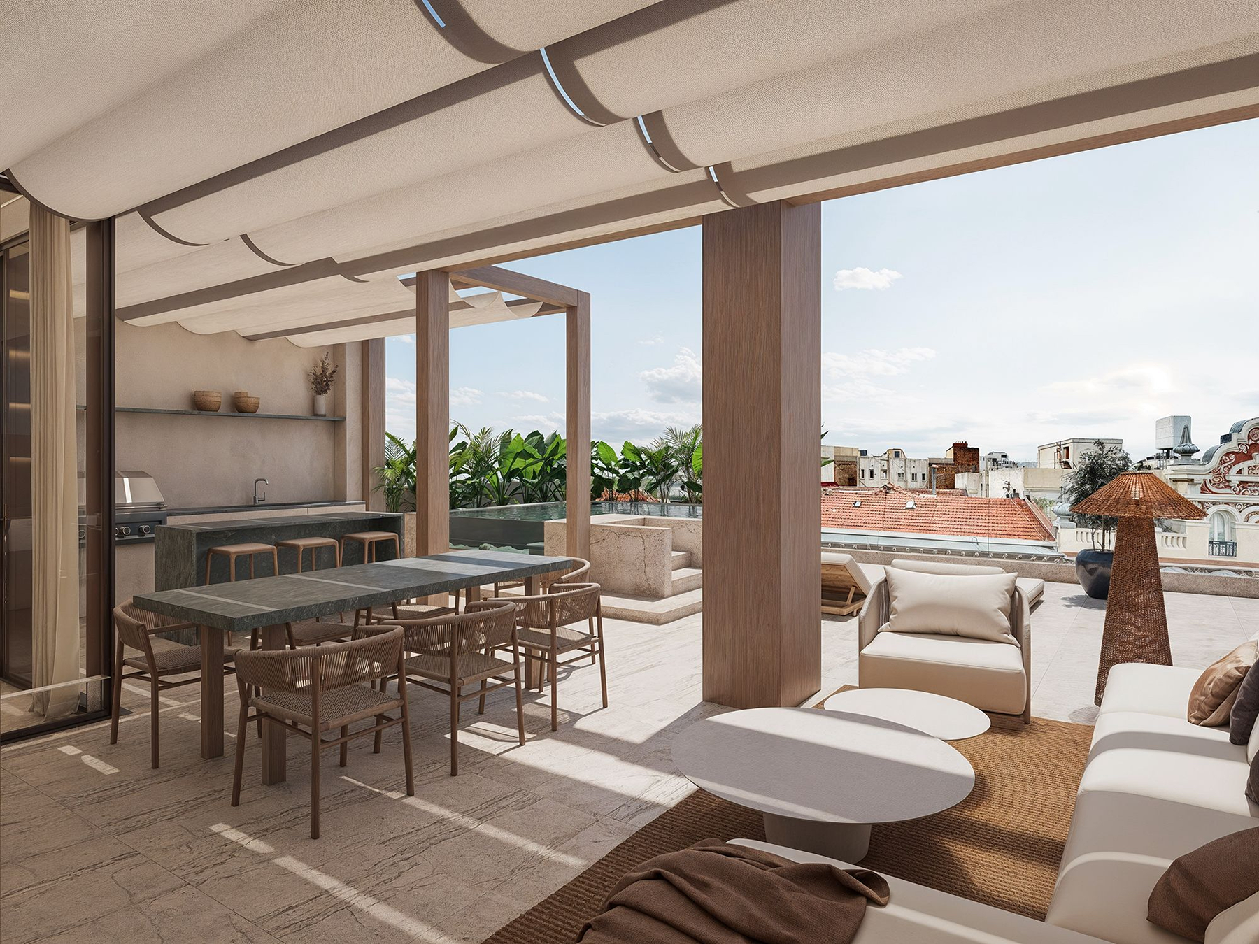 3-bed penthouse with 100 m² terrace in Jerónimos, Retiro