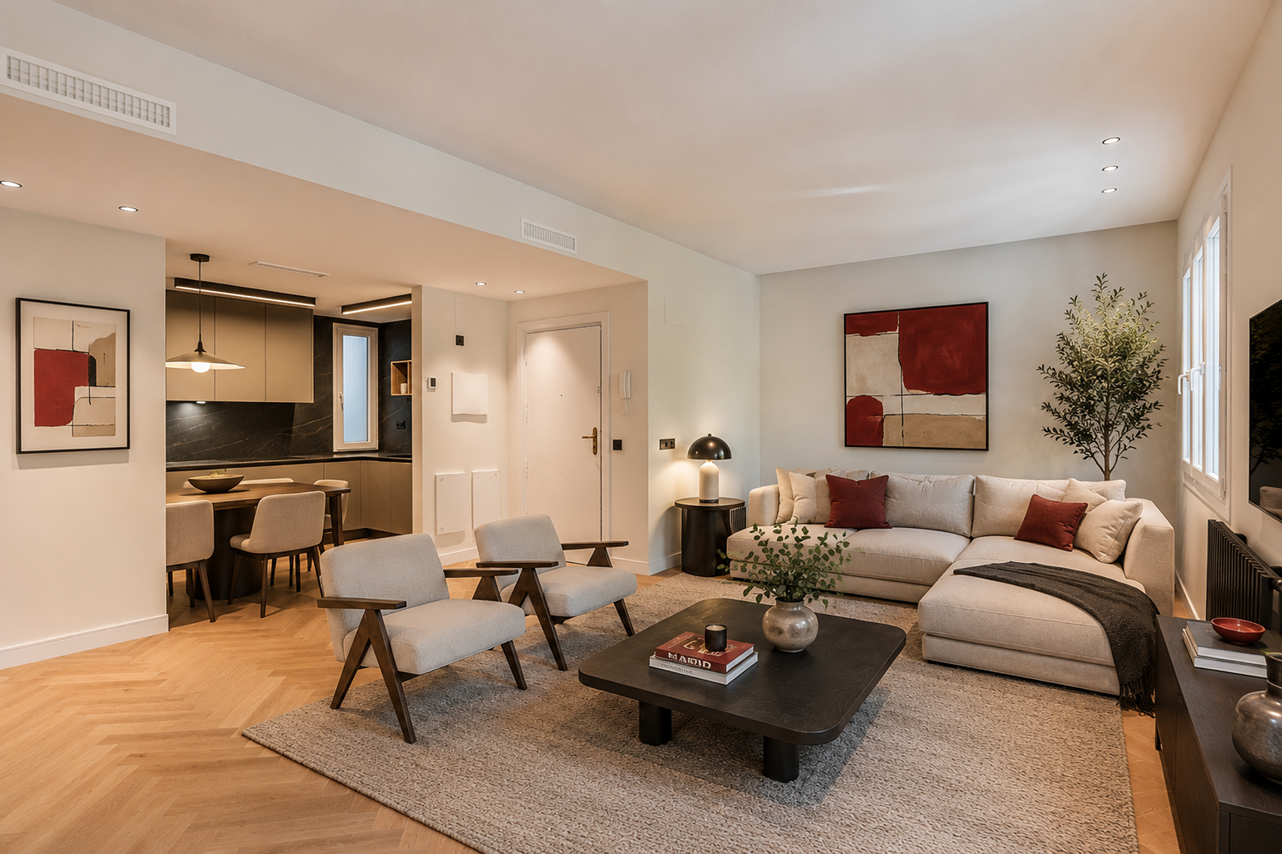 Renovated apartment in Chamberí.