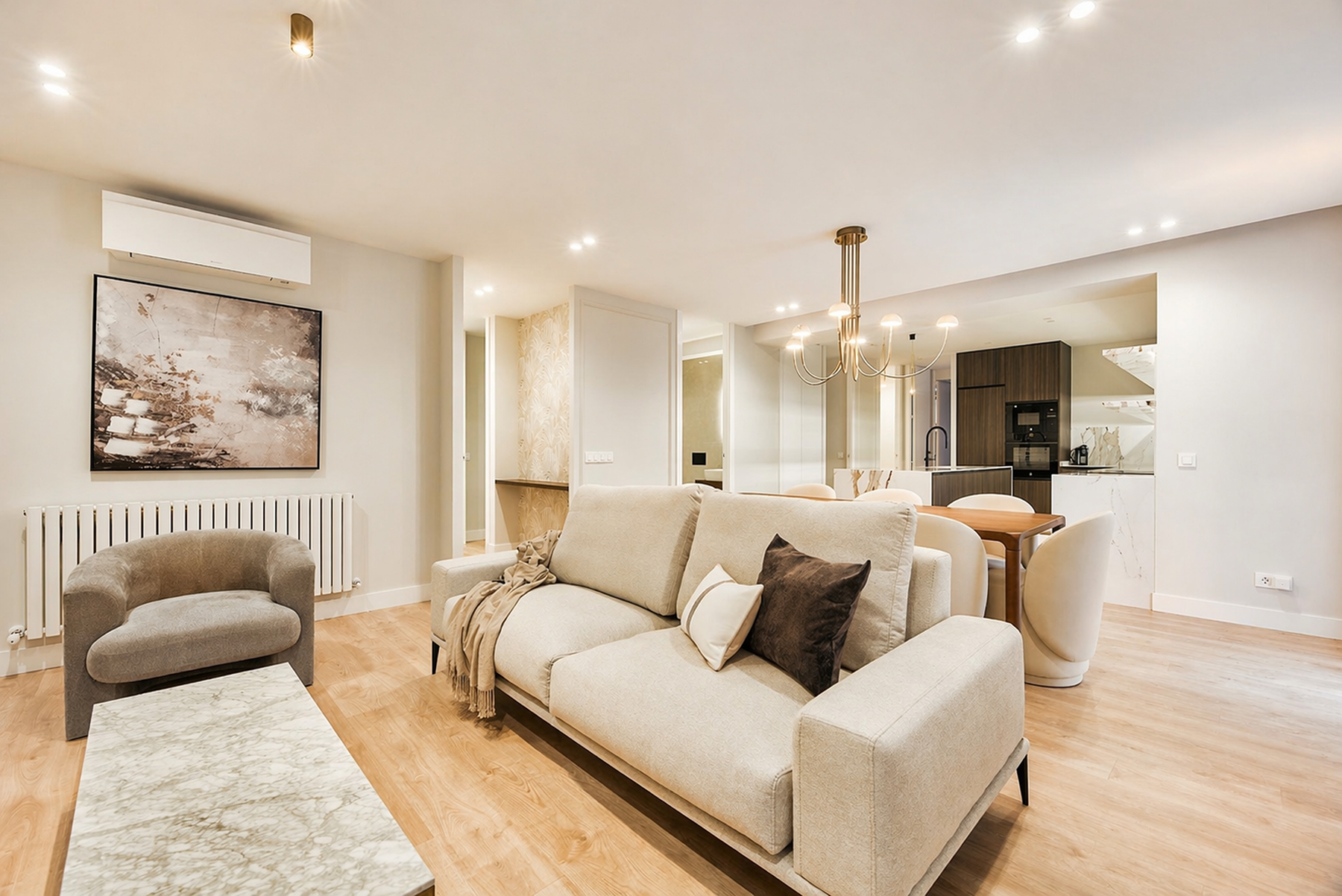 Renovated 3-bedroom apartment in Chamartín