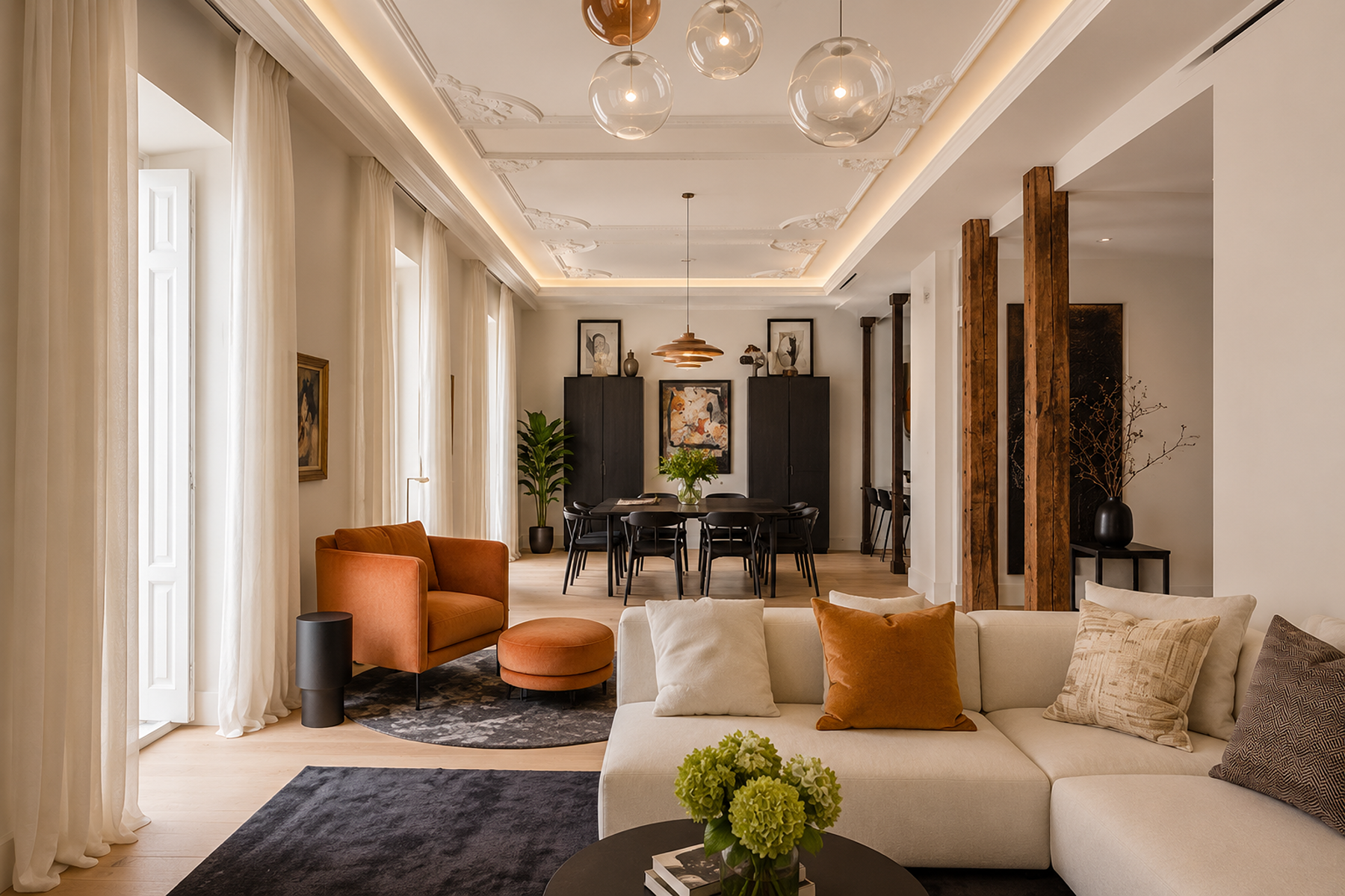 4-bedroom apartment with en-suite bathrooms in Justicia