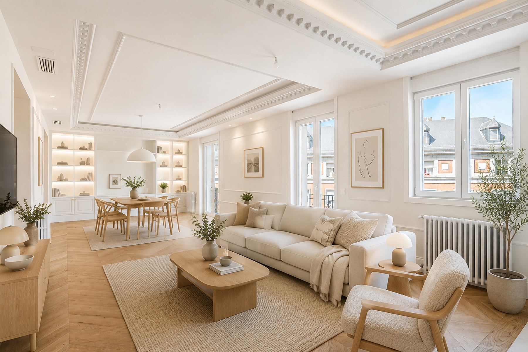 Spacious 4-bedroom flat in Chamberí, Argüelles
